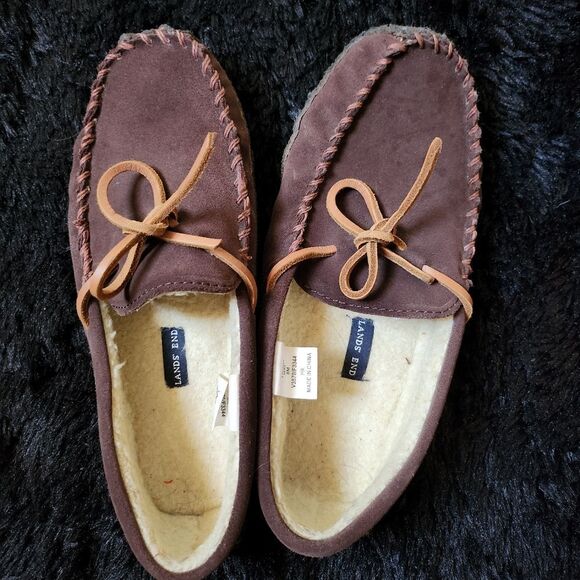 Lands' End Brown Suede Loafers - Picture 5 of 5